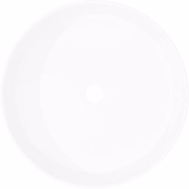Berkfield Home Elegant Round Ceramic Countertop Basin, White, W: 40 cm, D: 40 cm, H: 15 cm – 1