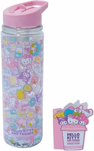 Hello Kitty Flip Top Water Bottle in Pink, 500ml