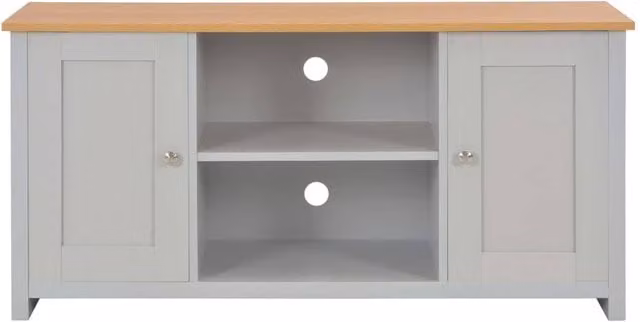 Berkfield Home Modern Grey TV Cabinet W/D/H: 120 x 39 x 58 cm – 1