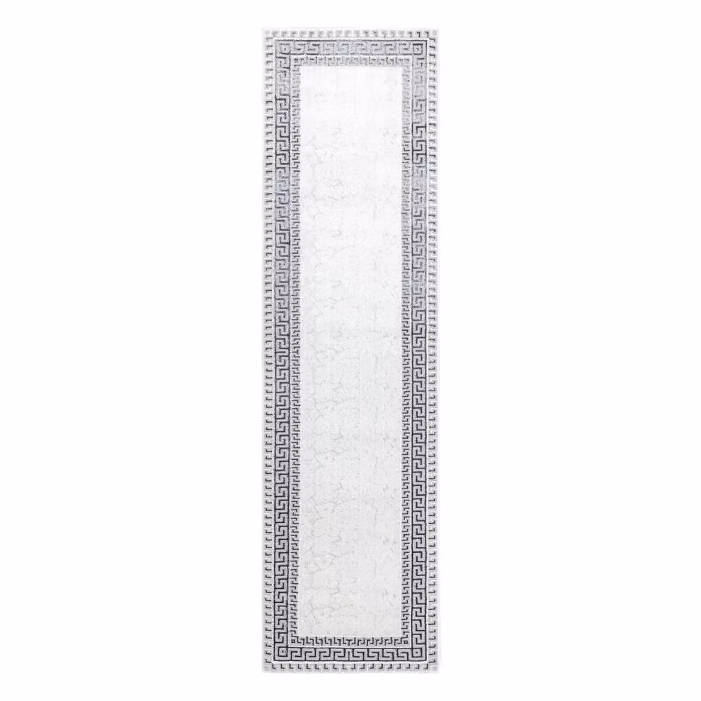 RugsX Allure Geometric Runner in White, W/D/H: 60 x 300 cm – 2