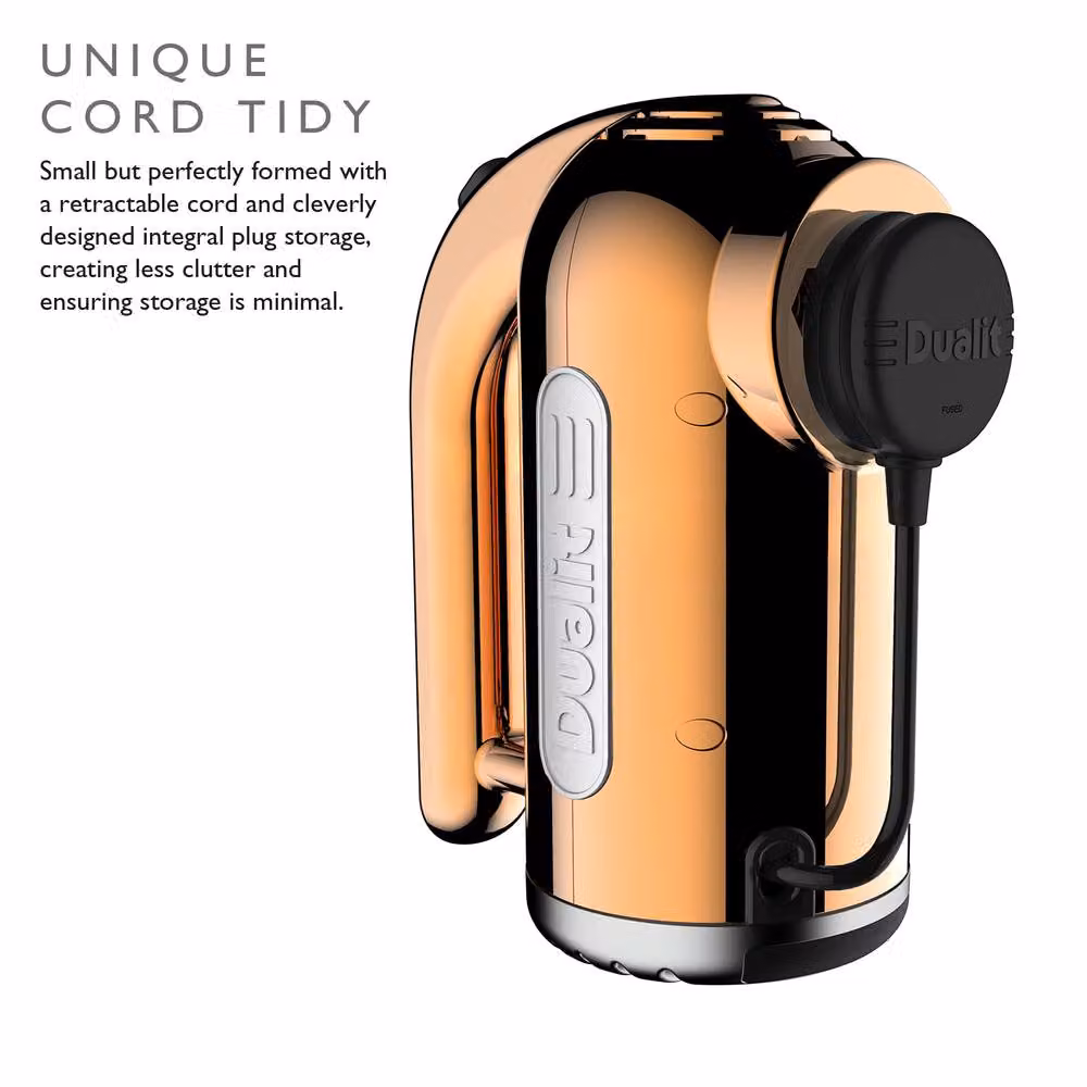 Dualit 4 Speed Hand Mixer with Accessories in Copper and Gold – 5