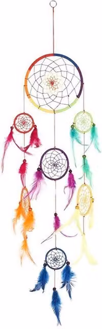 Something Different Multi Rainbow Dreamcatcher in Multicolour