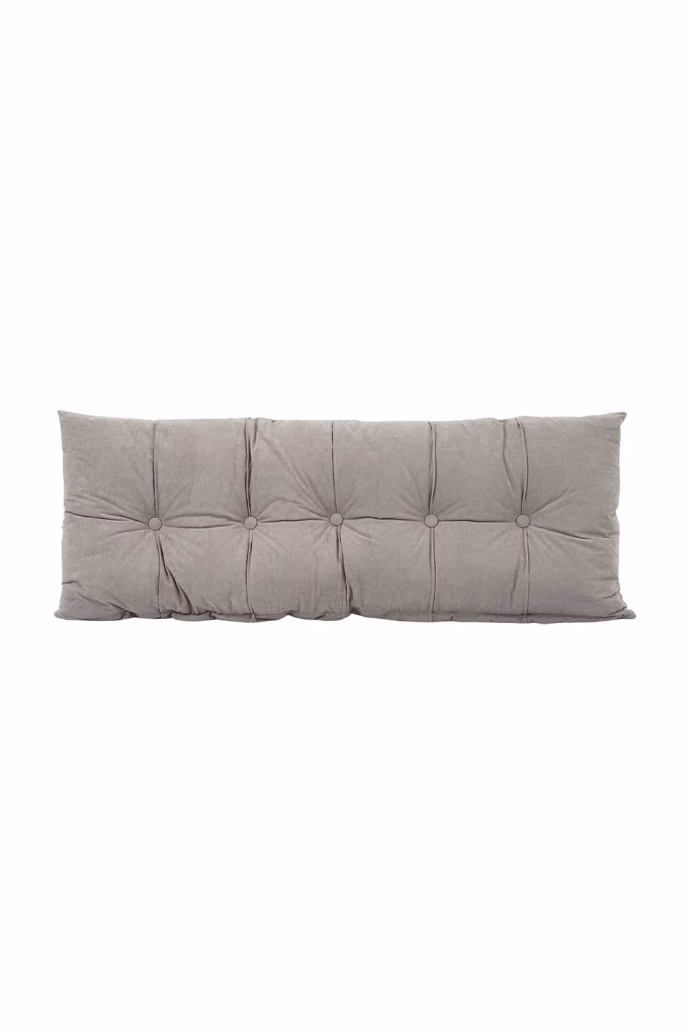Living and Home Cozy Rectangular Upholstered Headboard Pillow in Grey Chenille and Cotton – 5