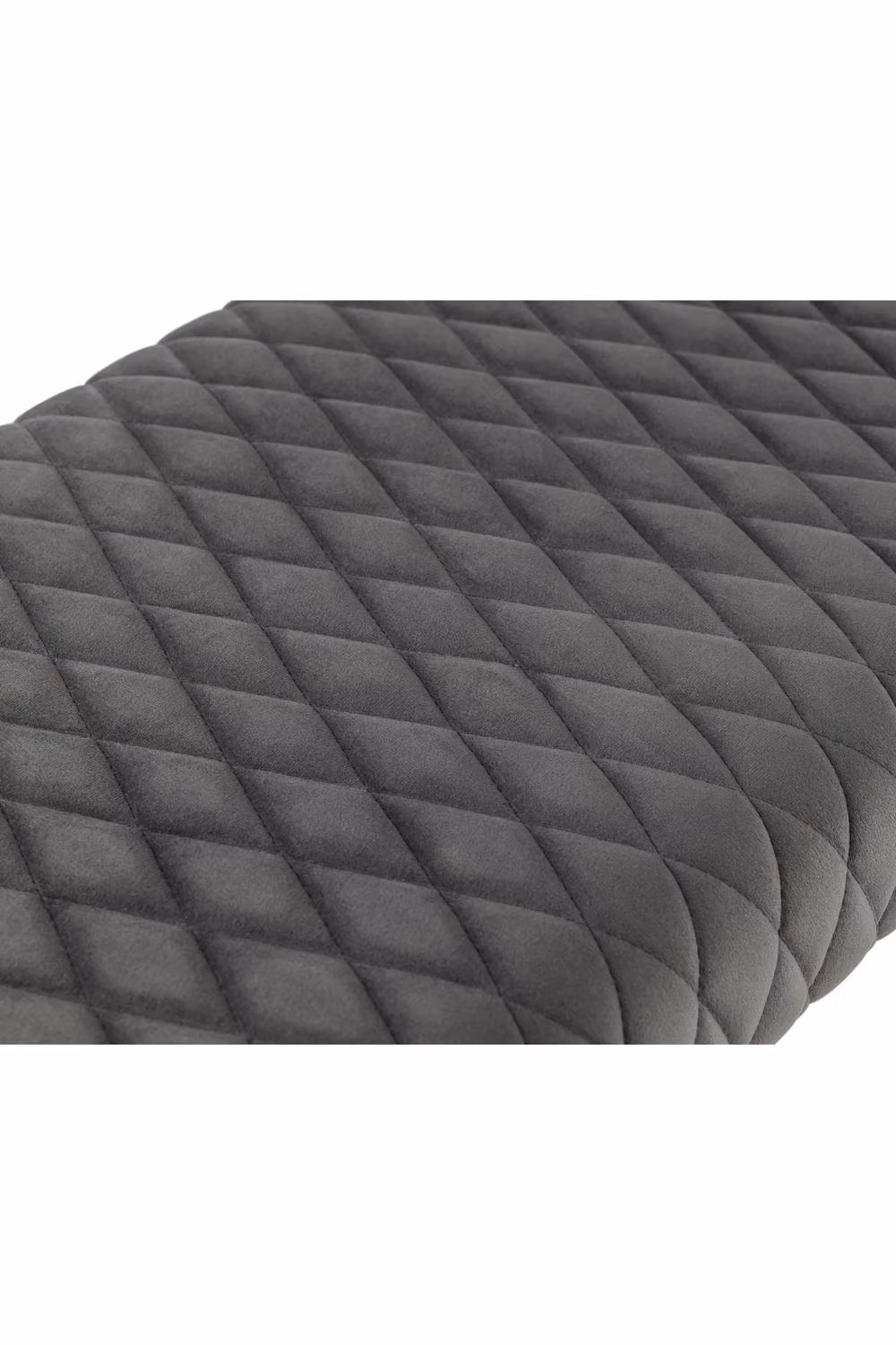 Julian Bowen Luxe Diamond Quilted Upholstered 2 Seater Backless Dining Bench in Grey, Width: 140 cm – 4