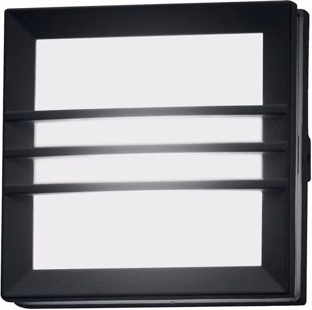 Netlighting Egil 1 Light Modern Aluminium Wall and Ceiling Lantern in Grey IP54