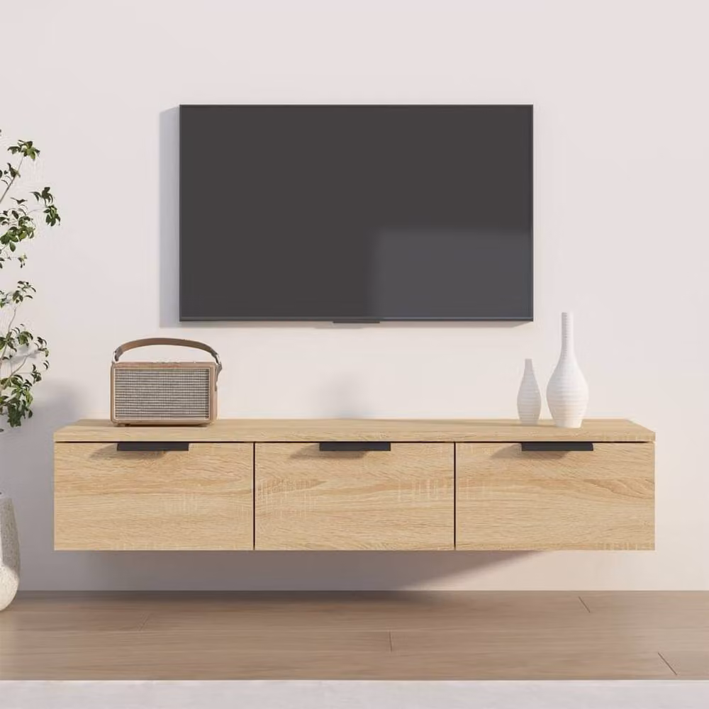 Berkfield Home Sonoma Oak Wall Cabinet in Light Tan, W/D/H: 102 x 30 x 20 cm – 2