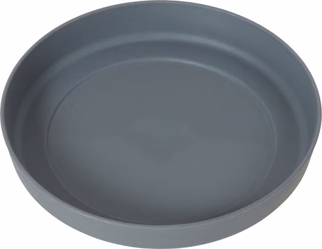 Clever Pots Round Planter Tray in Charcoal, 20cm Diameter
