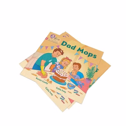 Collins Dad Mops: Phase 2 Set 3 Blending Practice Multicolour Paper Book – 2