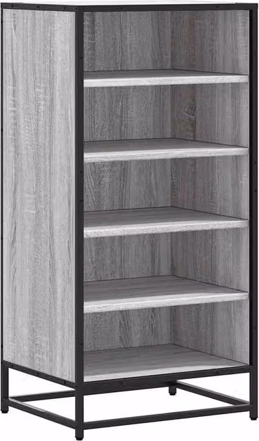Berkfield Home Grey Sonoma Shoe Rack, W/D/H: 48 x 38 x 97.5 cm