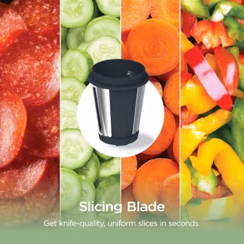 Ninja 3-in-1 Cold Press Slow Juicer with Slice and Shred Blades in Black or Grey JC152UK – 7