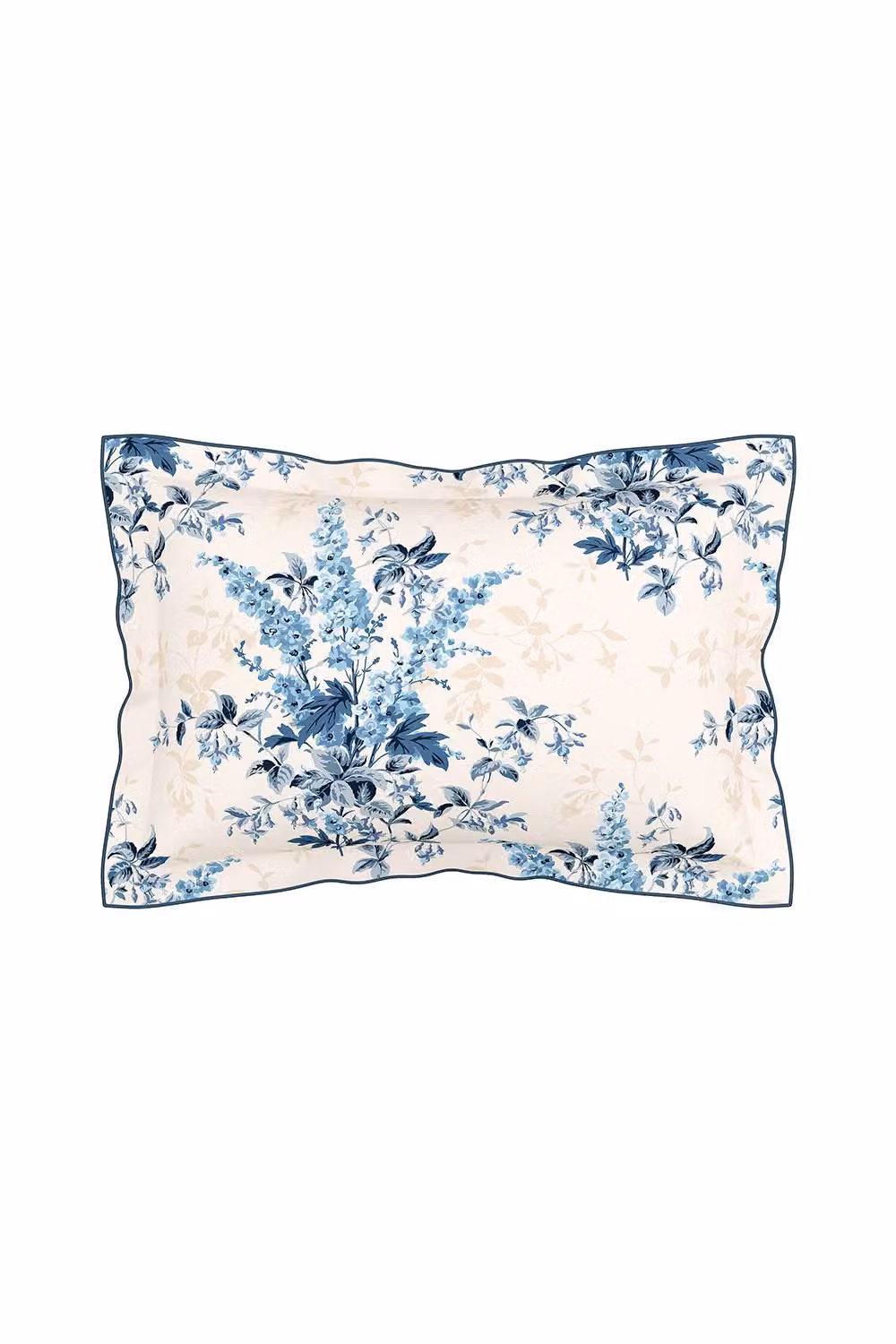 V&A Larkspur Meadow Blue Floral Cotton Percale Duvet Cover and Pillowcase Set – 3