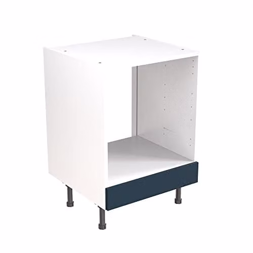 Kitchen Kit Indigo Blue Matt J-Pull Flatpack Oven Base Cabinet W: 60 cm, H: 87 cm – 1