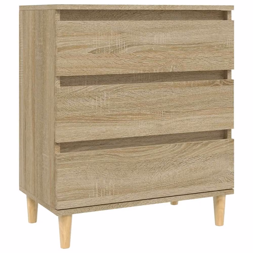Berkfield Home Sonoma Oak Sideboard in Beige, W/D/H: 60 x 35 x 70 cm – 2
