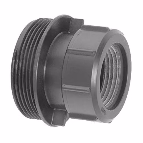 McAlpine 2 inch Straight Multifit Coupling with 2 inch BSP Male Thread, Black