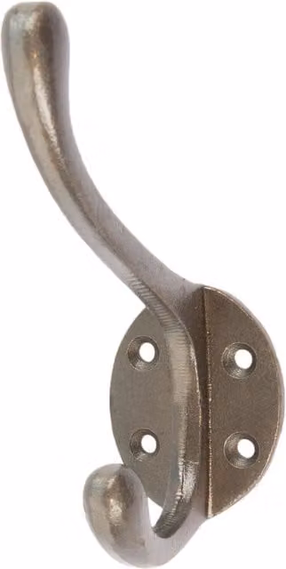 Hammer and Tongs Grey Iron Wall Mounted Hat and Coat Hook