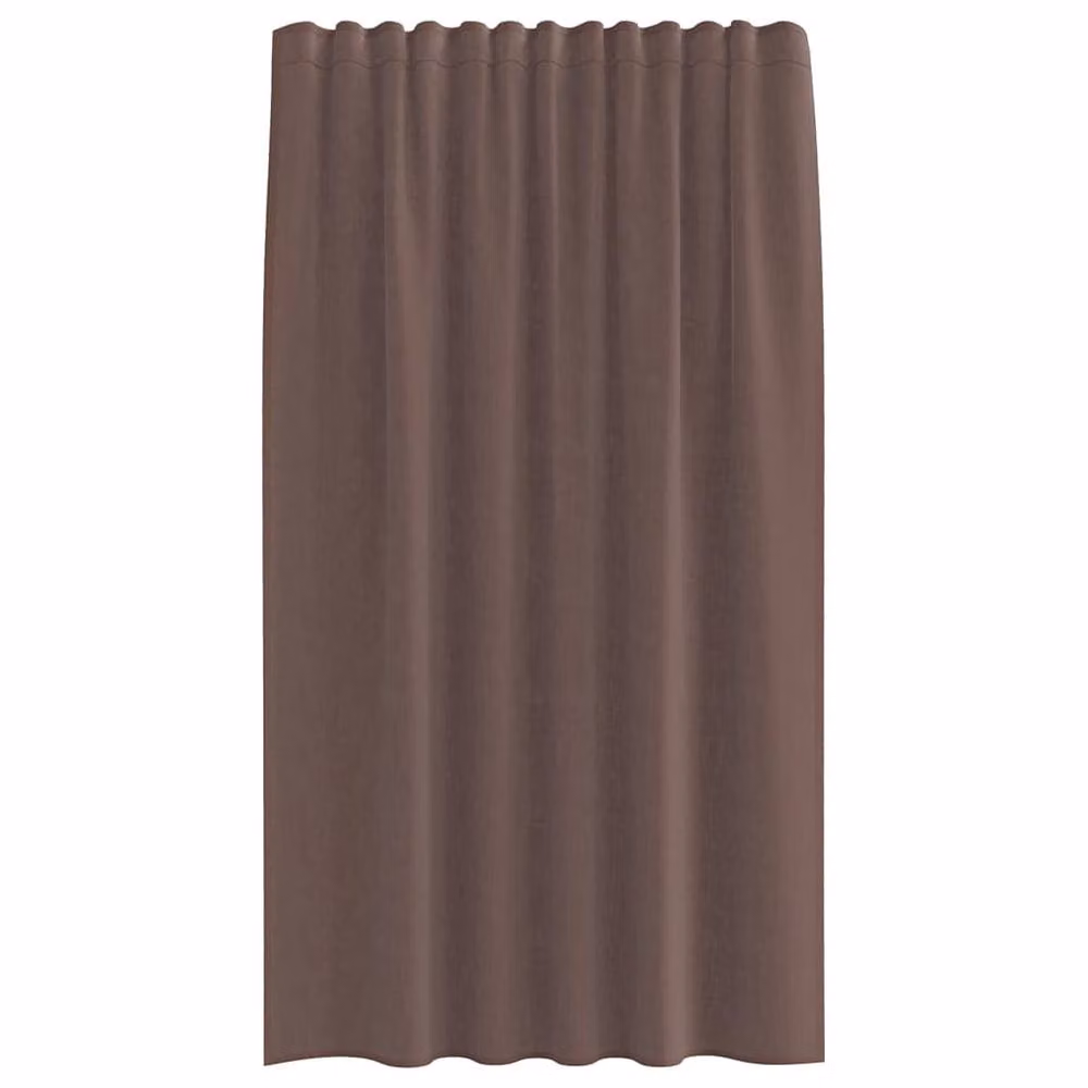Berkfield Home Brown Voile Tab Top Curtains, 2 Pack, W: 140 cm, H: 175 cm – 4