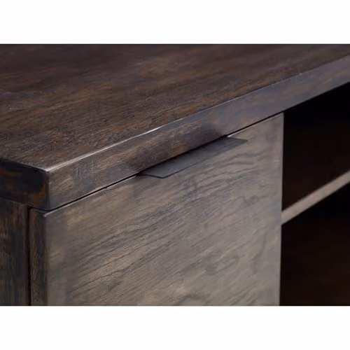 Julian Bowen Brooklyn Industrial Wood and Metal TV Unit in Dark Oak Brown, W: 135.0 cm, D: 45.0 cm, H: 51.0 cm – 5