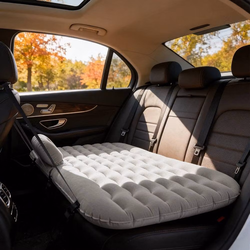 KORVIXA Inflatable Car and SUV Air Mattress Seat Cushion in Grey, Double Size – 3