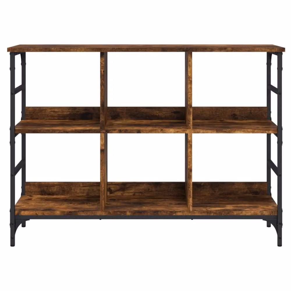 Berkfield Home Smoked Oak Sideboard in Brown, W/D/H: 102 x 32 x 73.5 cm – 4