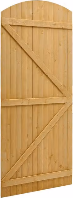 Breeins Wooden Garden Gate in Brown and Yellow, Height: 210 cm
