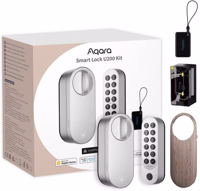Aqara Smart Lock U200 in Black and Silver