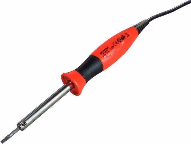 Faithfull Si25w 25W Mains Soldering Iron in Red and Multicolour