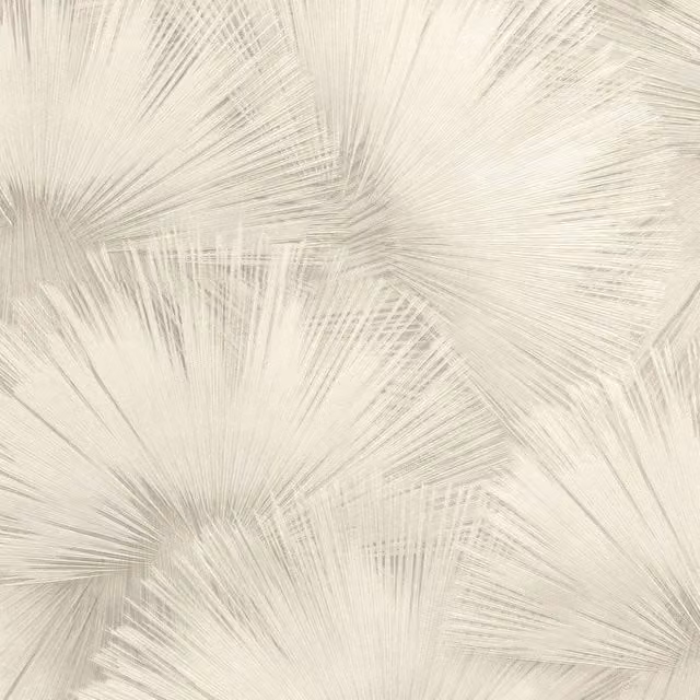 Rasch Opulenza Fan Abstract Geometric Vinyl Wallpaper in White – 1