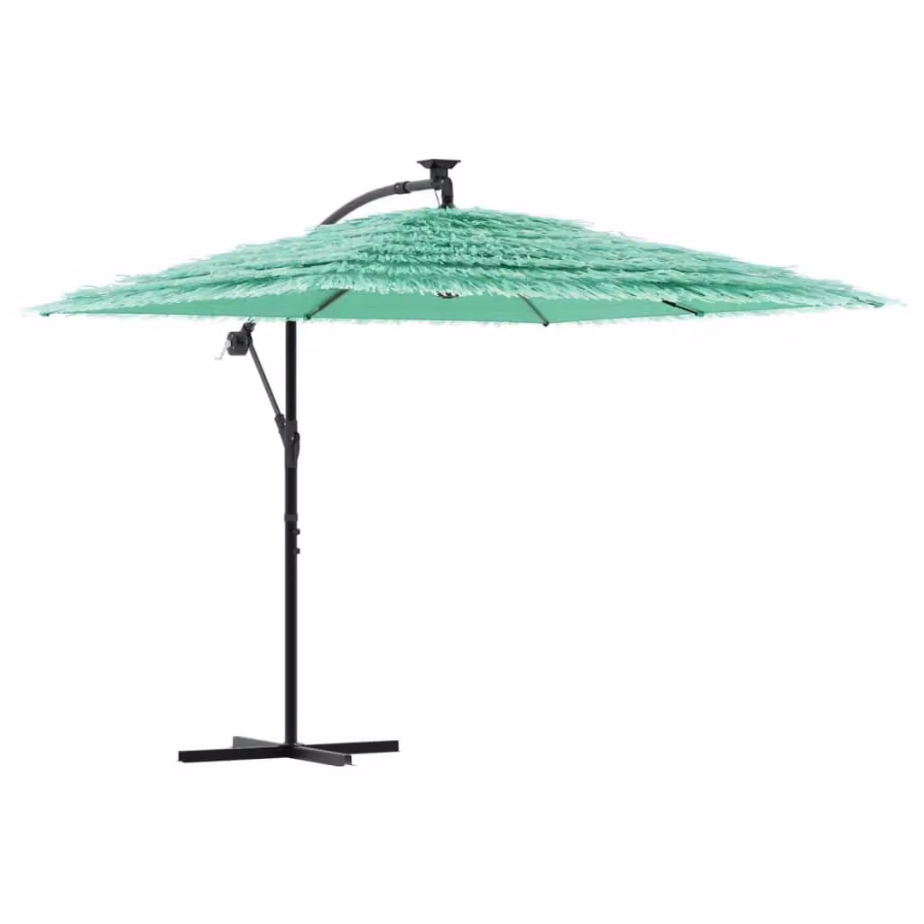 Berkfield Home Green Garden Parasol with Steel Pole, W/D/H: 246 x 246 x 230 cm – 2