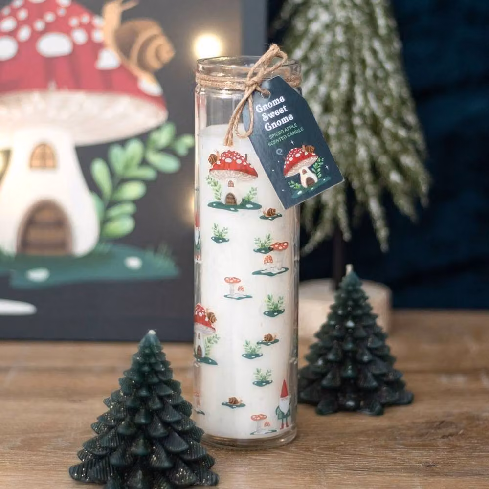 Uniqueful Gnome Sweet Gnome Spiced Apple Tube Candle, Multicolour – 2