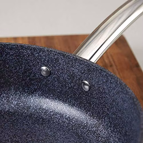 Tower Trustone Non Stick Induction Frying Pan, Black, Diameter: 24 cm – 3