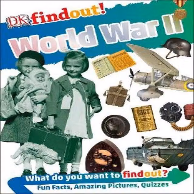 DK Findout World War II Paperback Book in Multicolour