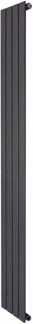 Monstershop Flat Single Column Steel Radiator in Anthracite Grey, H 180 cm x W 28 cm – 1