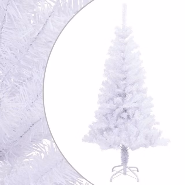 Berkfield Home Artificial White Christmas Tree with Stand, Height: 150 cm