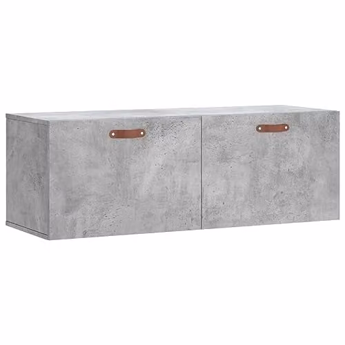 vidaXL Modern Wall Cabinet in Concrete Grey, W: 100 cm, D: 35 cm, H: 35 cm, Made of MDF