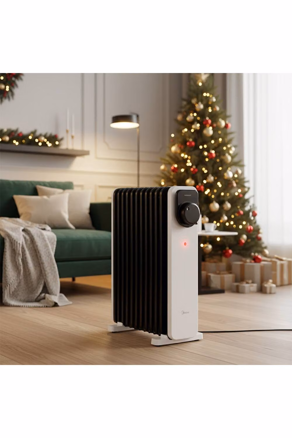 Midea 11-Fin 2.3kW Oil-Filled Electric Radiator with Overheat and Tip-Over Protection – 7