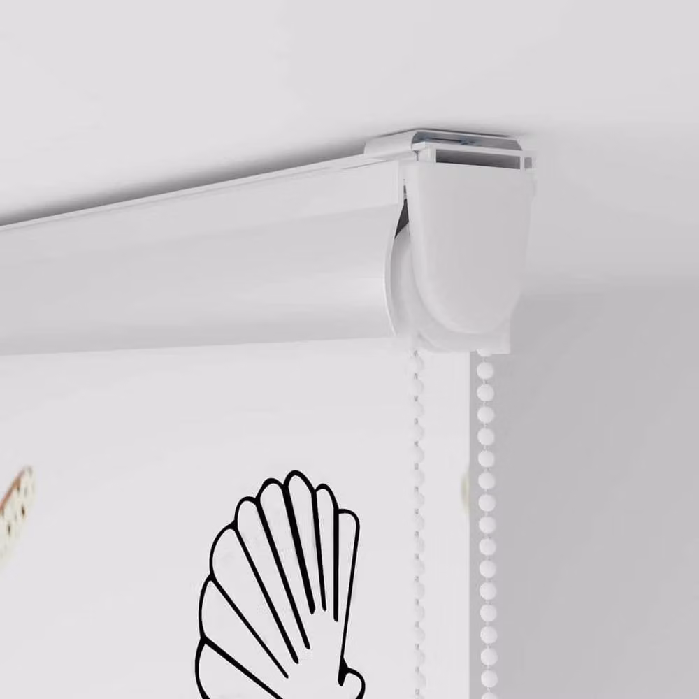 Berkfield Home Shower Roller Blind with Cassette, White, W: 150 cm, H: 240 cm