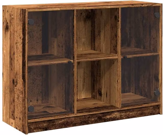 Berkfield Home Modern Sideboard in Brown MDF, W/D/H: 102 x 37 x 75.5 cm