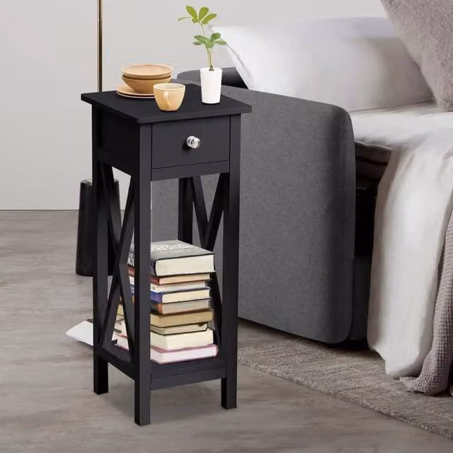 KORVIXA Small Tall Table in Black – 1