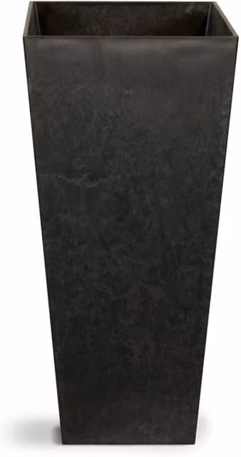 Artstone Ella Vase by Lemon Pavilion Furniture and Decor, Black, W: 35 cm, D: 35 cm, H: 70 cm