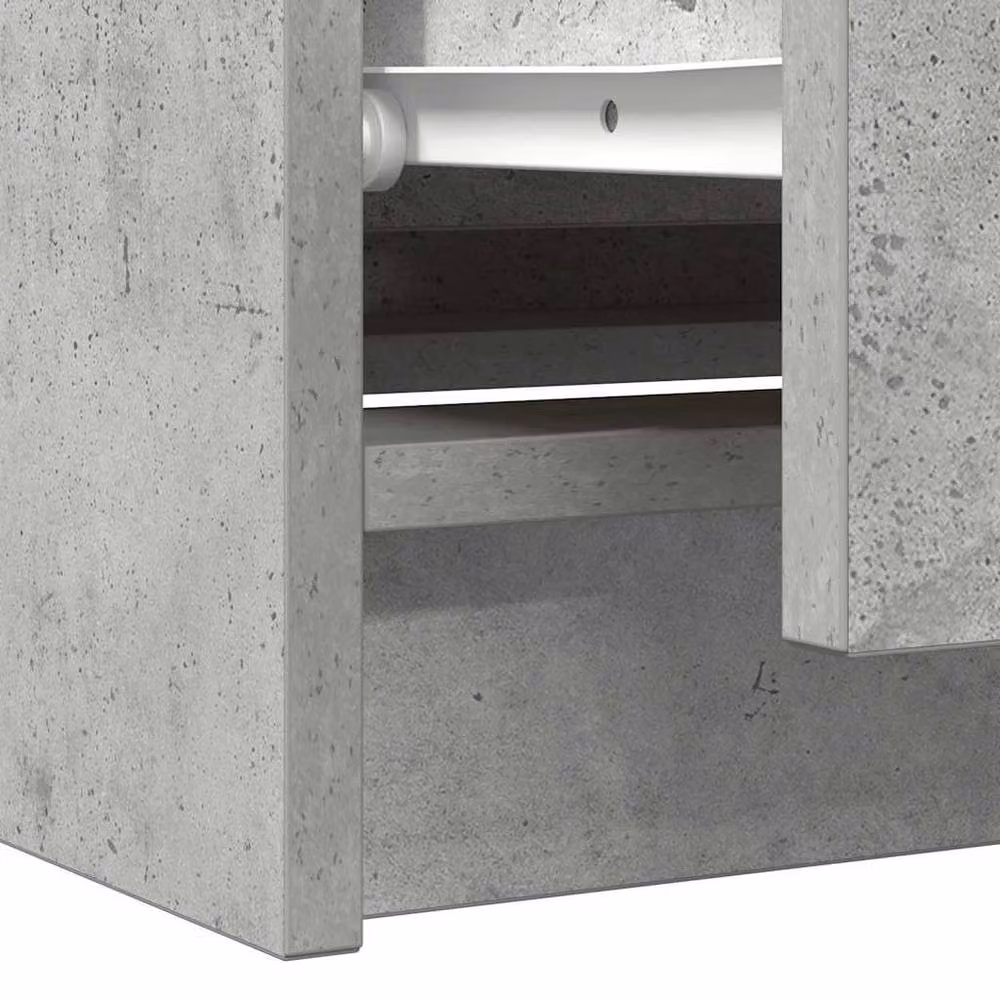 Berkfield Home TV Cabinet in Concrete Grey, W/D/H: 100 x 35 x 54 cm – 4