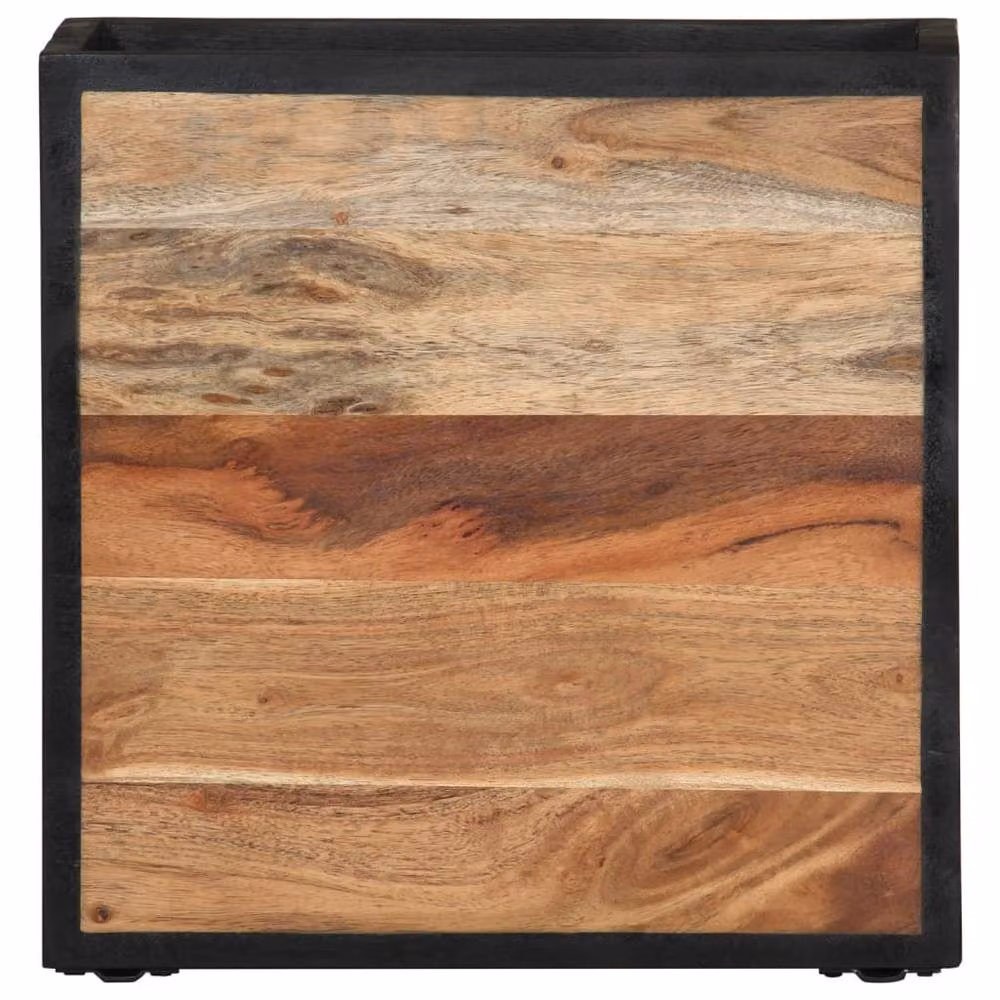 Berkfield Home Wall-mounted Bedside Cabinet in Brown Solid Acacia Wood W/D/H: 35 x 35 x 20 cm – 3