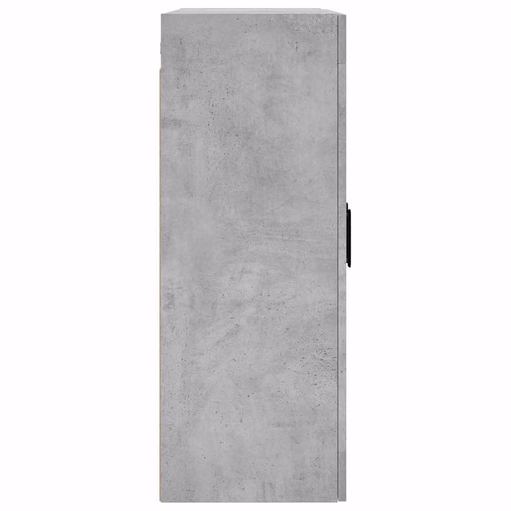 Berkfield Home Wall Mounted Cabinet in Concrete Grey with Glass Doors, W/D/H: 69.5 x 34 x 90 cm – 4