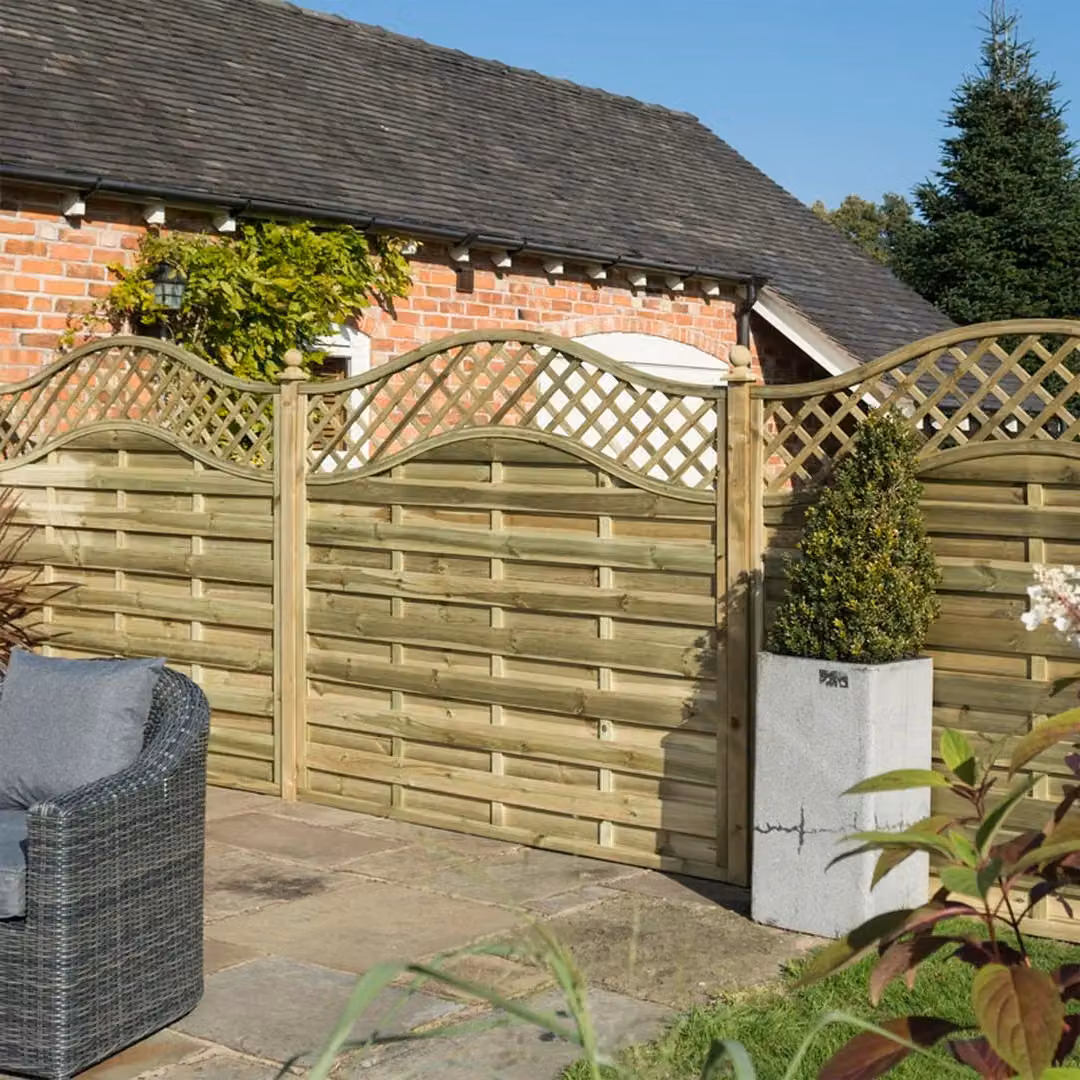 Rowlinsons Grosvenor Woven Wood Screen, Pack of 3, Brown, W180 x H180 cm – 2