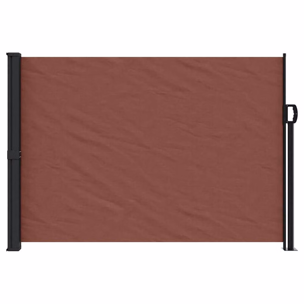 Berkfield Home Retractable Side Awning in Brown, W/H: 140 x 500 cm – 1