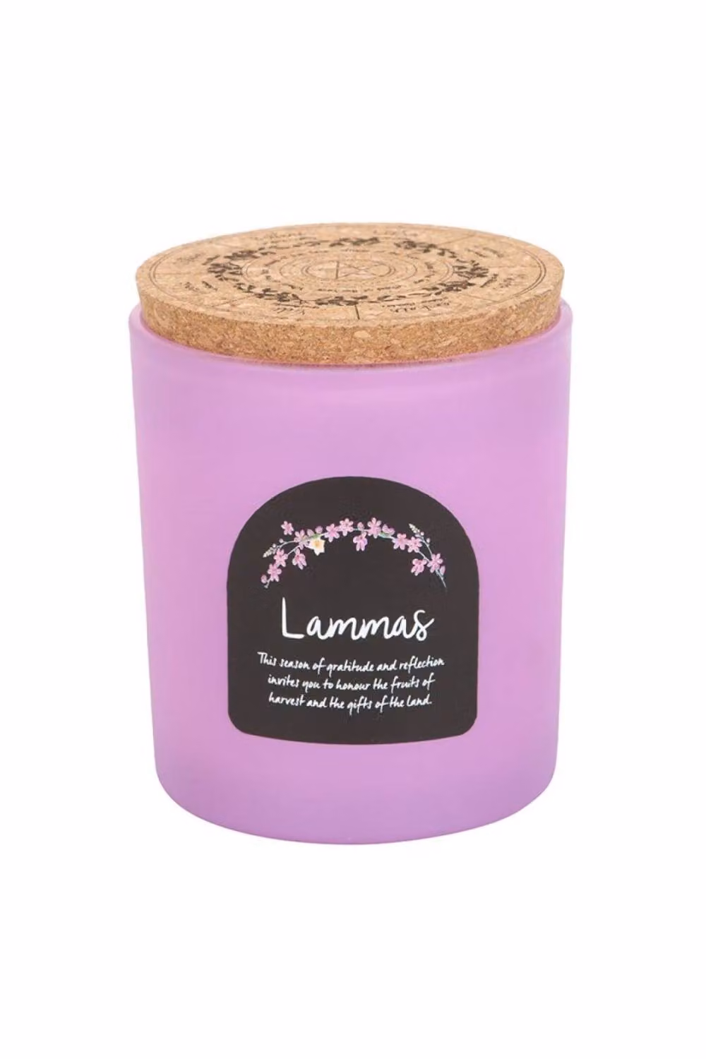 KDMD Lammas Cinnamon and Orange Wheel of the Year Candle, Purple, 35hr Burn Time – 2