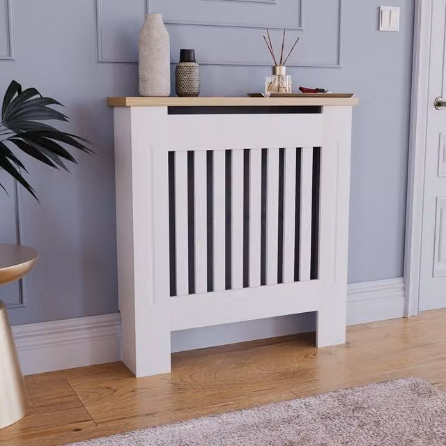 Vida Designs White Modern Wall Mounted Radiator Cover W/D/H: 78 x 19 x 83 cm