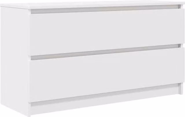 Berkfield Home White TV Cabinet in Engineered Wood W/D/H: 100 x 35 x 54 cm