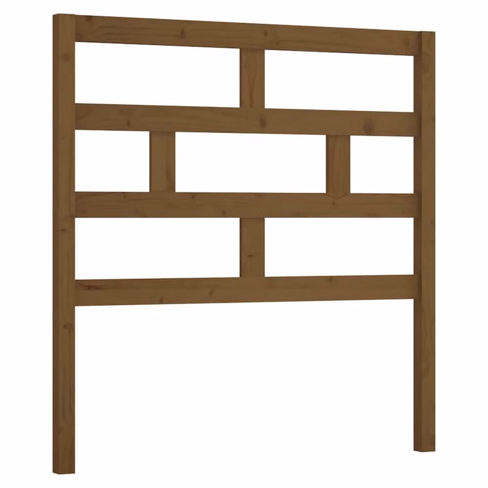 Berkfield Home Beautiful Solid Wood Pine Bed Headboard in Honey Brown, W: 96 cm, D: 4 cm, H: 100 cm – 2