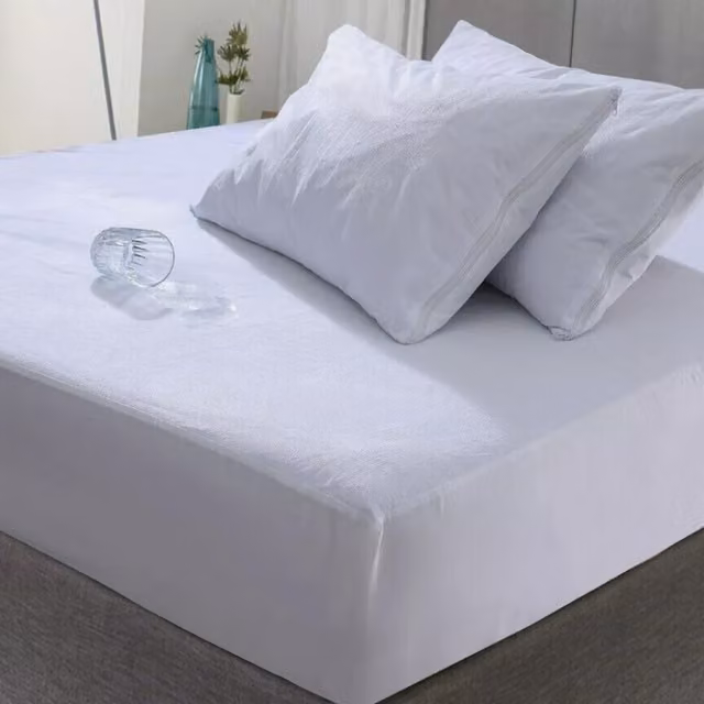 Marco Paul Waterproof and Breathable Mattress Protector Sheet, White, W/D/H: 120 x 200 cm