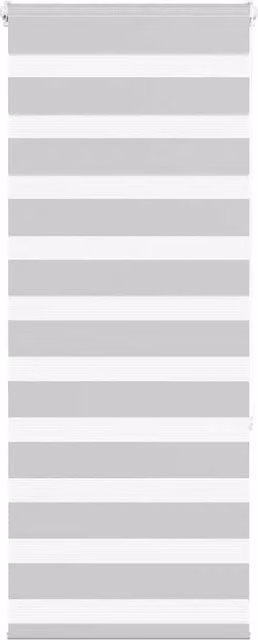 Berkfield Home Grey Polyester Zebra Blind W/H: 55 x 150 cm